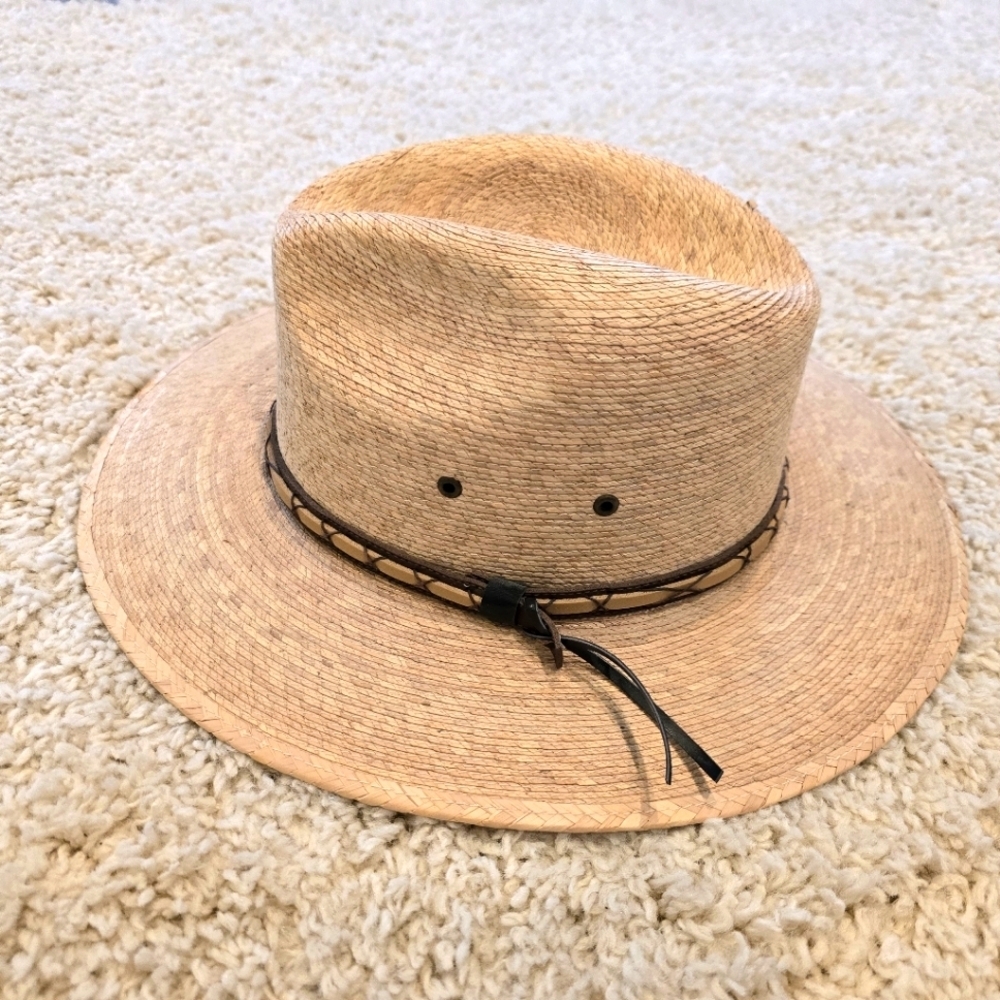 Woolrich Straw Hat Size Small Unisex Western Summer Beach Cowboy Rodeo